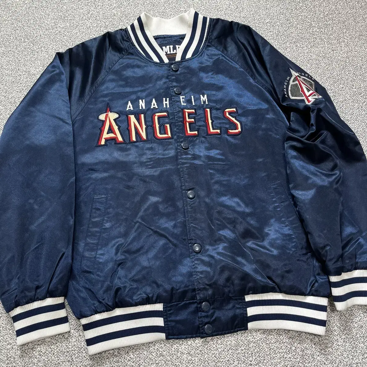 00s MLB Angels 엠엘비 스타디움 바시티 자켓(100)